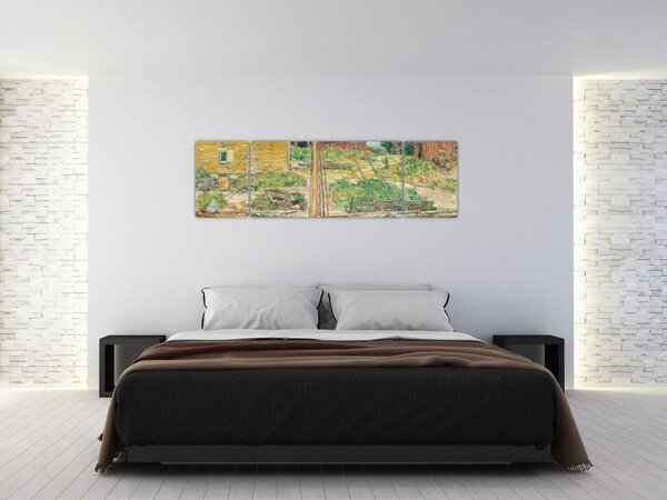 Obraz - Childe Hassam, Oyster Sloop, Cos Cob, reprodukcje (170x50 cm)