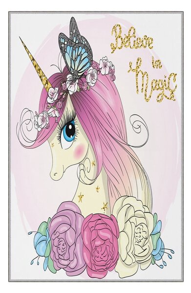 Dziecięcy dywan antypoślizgowy Conceptum Hypnose Unicorn, 180x280 cm