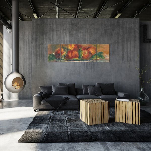 Obraz - Auguste Renoir, Peaches on a Plate, reprodukcje (170x50 cm)