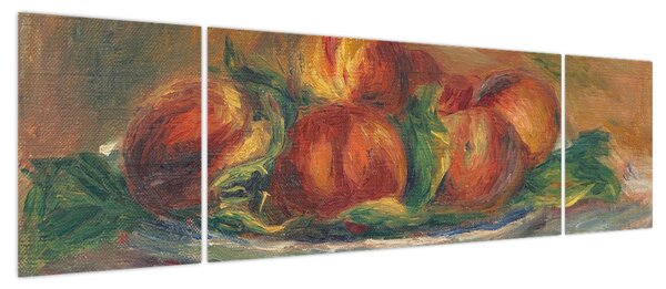 Obraz - Auguste Renoir, Peaches on a Plate, reprodukcje (170x50 cm)