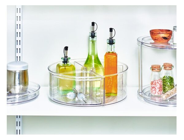 Okrągły przezroczysty pojemnik iDesign The Home Edit, Ø 29 cm