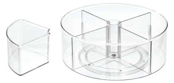Okrągły przezroczysty pojemnik iDesign The Home Edit, Ø 29 cm
