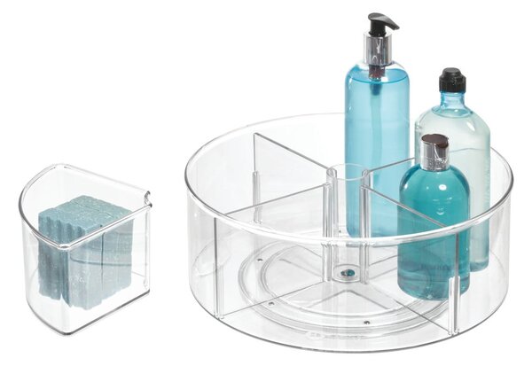 Okrągły przezroczysty pojemnik iDesign The Home Edit, Ø 29 cm