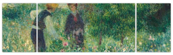 Obraz - Auguste Renoir, Picking Flowers, reprodukcje (170x50 cm)
