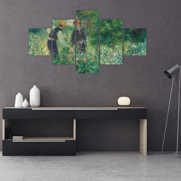 Obraz - Auguste Renoir, Picking Flowers, reprodukcje (125x70 cm)