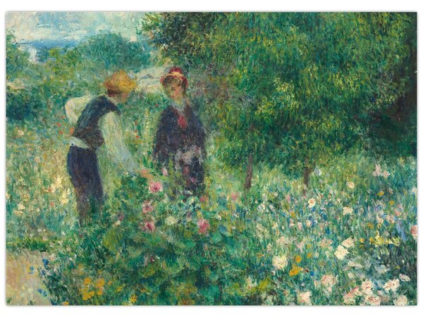 Obraz - Auguste Renoir, Picking Flowers, reprodukcje (70x50 cm)