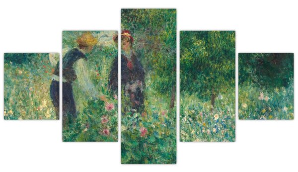 Obraz - Auguste Renoir, Picking Flowers, reprodukcje (125x70 cm)
