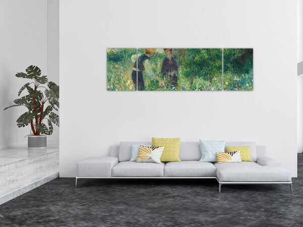 Obraz - Auguste Renoir, Picking Flowers, reprodukcje (170x50 cm)
