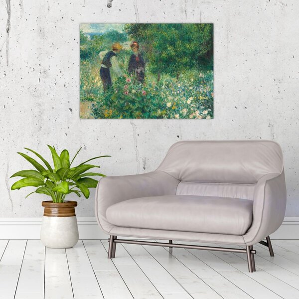 Obraz - Auguste Renoir, Picking Flowers, reprodukcje (70x50 cm)