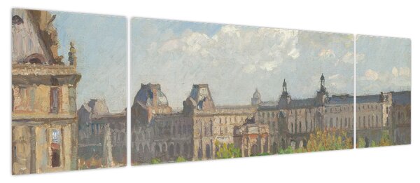 Obraz - Camille Pissarro, Place du Carrousel, Paris, reprodukcje (170x50 cm)