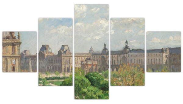 Obraz - Camille Pissarro, Place du Carrousel, Paris, reprodukcje (125x70 cm)