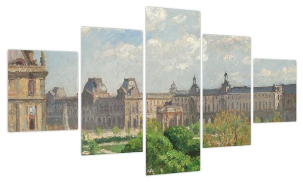 Obraz - Camille Pissarro, Place du Carrousel, Paris, reprodukcje (125x70 cm)
