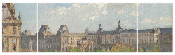 Obraz - Camille Pissarro, Place du Carrousel, Paris, reprodukcje (170x50 cm)
