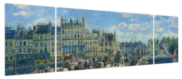 Obraz - Auguste Renoir, Pont Neuf, Paris, reprodukcje (170x50 cm)