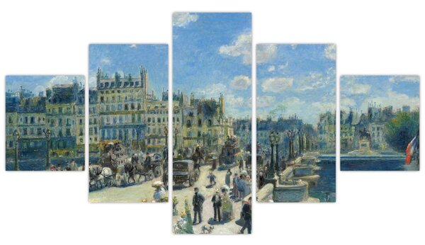 Obraz - Auguste Renoir, Pont Neuf, Paris, reprodukcje (125x70 cm)