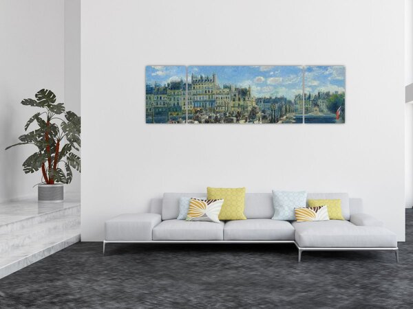 Obraz - Auguste Renoir, Pont Neuf, Paris, reprodukcje (170x50 cm)