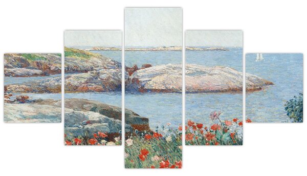 Obraz - Childe Hassam, Poppies, Isles of Shoals, reprodukcje (125x70 cm)