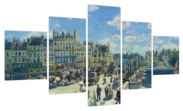 Obraz - Auguste Renoir, Pont Neuf, Paris, reprodukcje (125x70 cm)