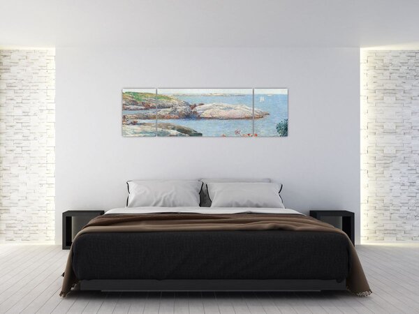 Obraz - Childe Hassam, Poppies, Isles of Shoals, reprodukcje (170x50 cm)