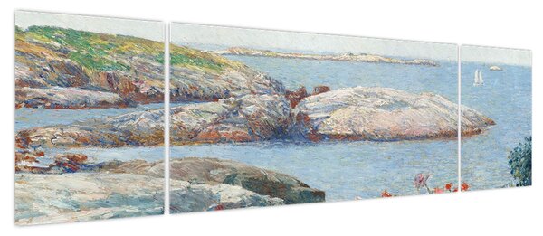 Obraz - Childe Hassam, Poppies, Isles of Shoals, reprodukcje (170x50 cm)