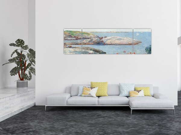 Obraz - Childe Hassam, Poppies, Isles of Shoals, reprodukcje (170x50 cm)