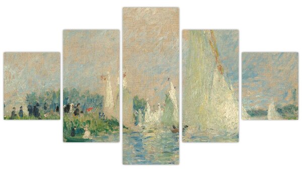 Obraz - Auguste Renoir, Regatta at Argenteuil, reprodukcje (125x70 cm)