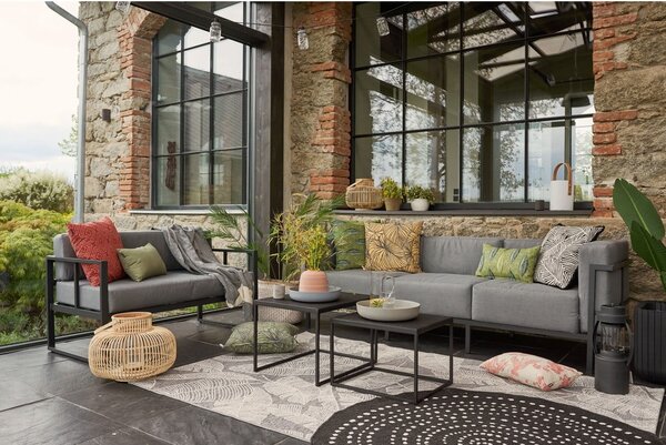 Szara 3-osobowa sofa ogrodowa Bonami Selection Bellisima