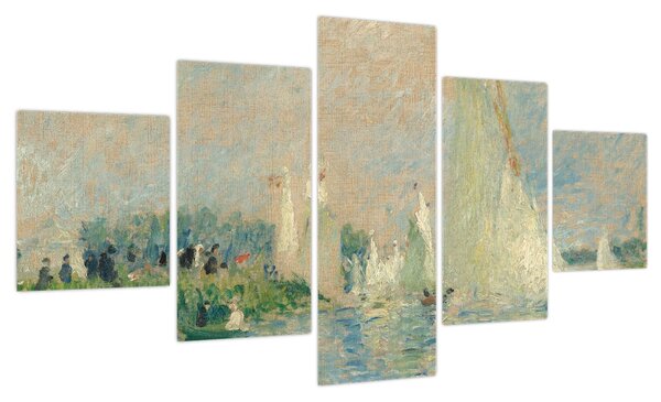 Obraz - Auguste Renoir, Regatta at Argenteuil, reprodukcje (125x70 cm)