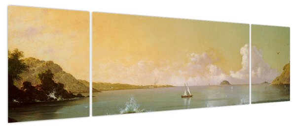 Obraz - Martin Johnson Heade, Rio de Janeiro Bay, reprodukcje (170x50 cm)