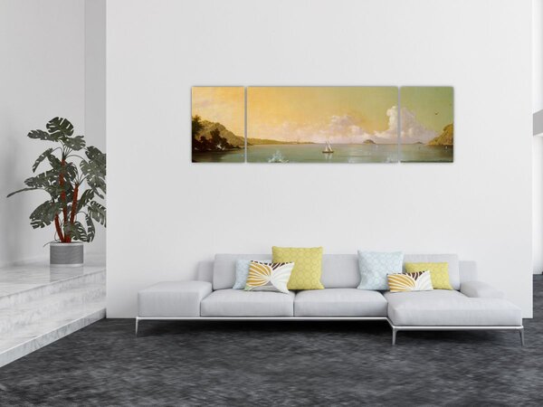 Obraz - Martin Johnson Heade, Rio de Janeiro Bay, reprodukcje (170x50 cm)