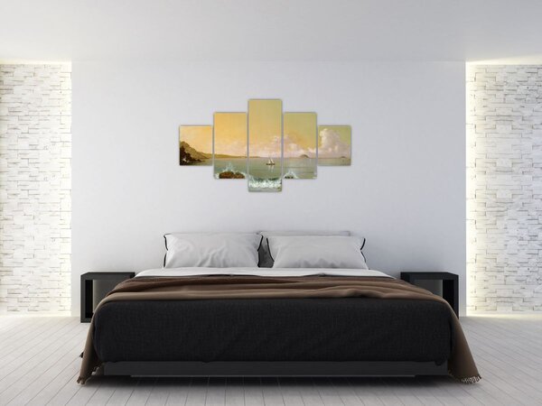 Obraz - Martin Johnson Heade, Rio de Janeiro Bay, reprodukcje (125x70 cm)