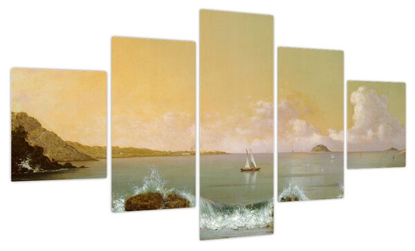Obraz - Martin Johnson Heade, Rio de Janeiro Bay, reprodukcje (125x70 cm)