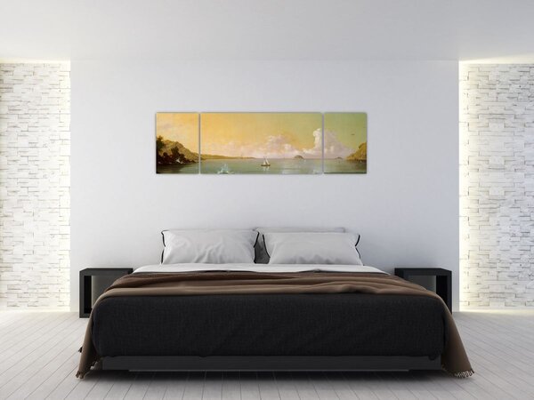 Obraz - Martin Johnson Heade, Rio de Janeiro Bay, reprodukcje (170x50 cm)