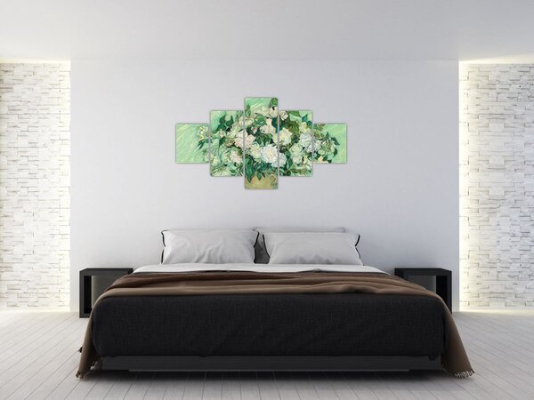 Obraz - Vincent van Gogh, Roses, reprodukcje (125x70 cm)