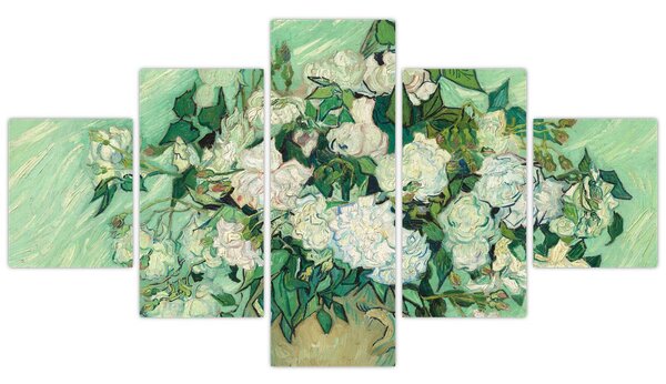 Obraz - Vincent van Gogh, Roses, reprodukcje (125x70 cm)