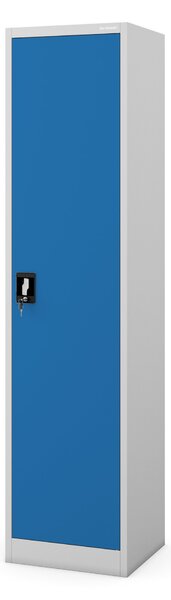 Szafa na akta kartotekowa na klucz szaro-niebieska: ALEX 450 x 1850 x 400 mm