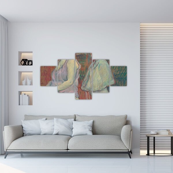 Obraz - Henri de Toulouse-Lautrec, Rue des Moulins, reprodukcje (125x70 cm)
