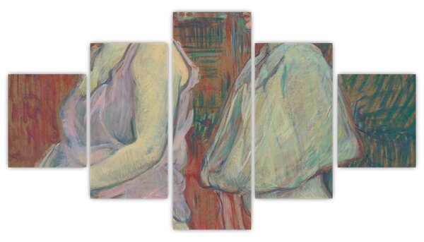 Obraz - Henri de Toulouse-Lautrec, Rue des Moulins, reprodukcje (125x70 cm)