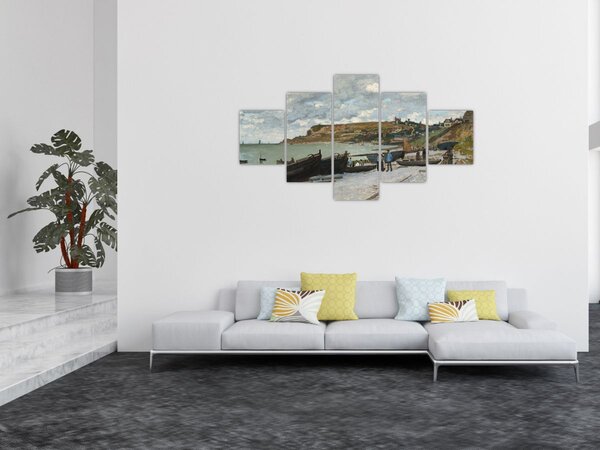Obraz - Claude Monet, Sainte Adresse, reprodukcje (125x70 cm)