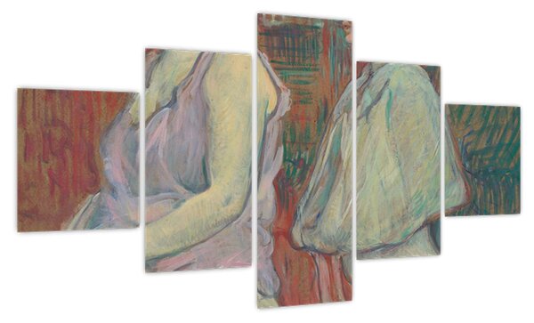 Obraz - Henri de Toulouse-Lautrec, Rue des Moulins, reprodukcje (125x70 cm)