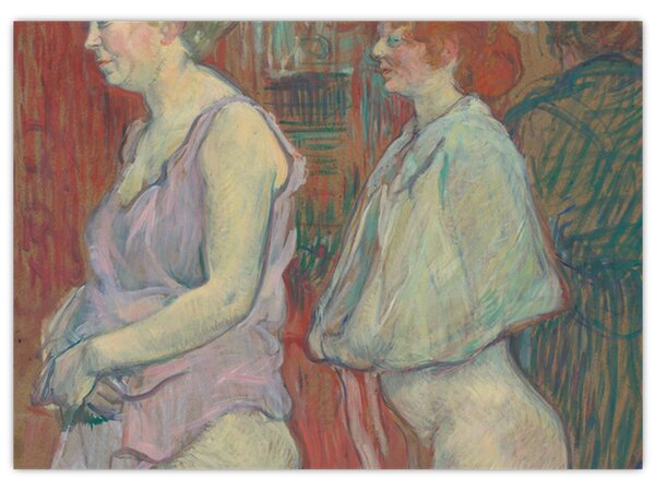 Obraz - Henri de Toulouse-Lautrec, Rue des Moulins, reprodukcje (70x50 cm)