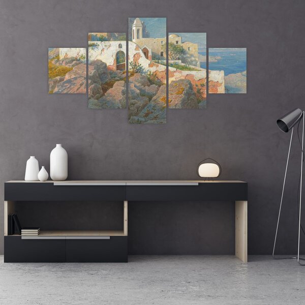 Obraz - William Stanley Haseltine, Santa Maria a Cetrella, Anacapri, reprodukcje (125x70 cm)