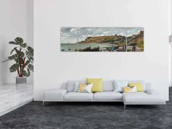 Obraz - Claude Monet, Sainte Adresse, reprodukcje (170x50 cm)