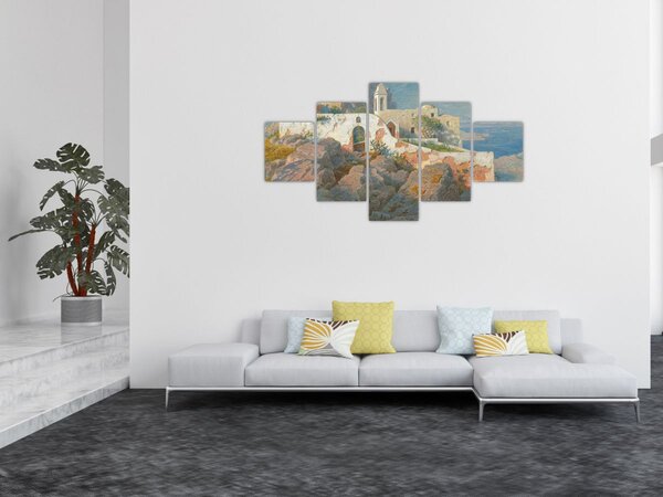 Obraz - William Stanley Haseltine, Santa Maria a Cetrella, Anacapri, reprodukcje (125x70 cm)