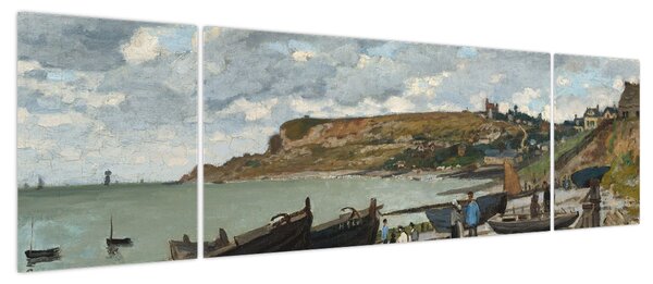 Obraz - Claude Monet, Sainte Adresse, reprodukcje (170x50 cm)