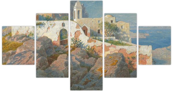 Obraz - William Stanley Haseltine, Santa Maria a Cetrella, Anacapri, reprodukcje (125x70 cm)