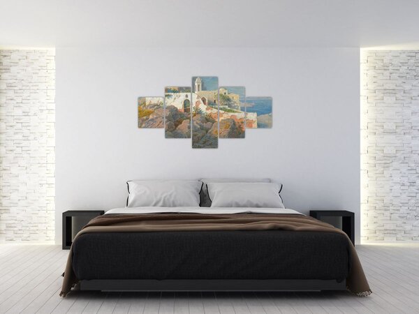 Obraz - William Stanley Haseltine, Santa Maria a Cetrella, Anacapri, reprodukcje (125x70 cm)