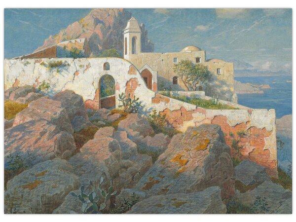 Obraz - William Stanley Haseltine, Santa Maria a Cetrella, Anacapri, reprodukcje (70x50 cm)