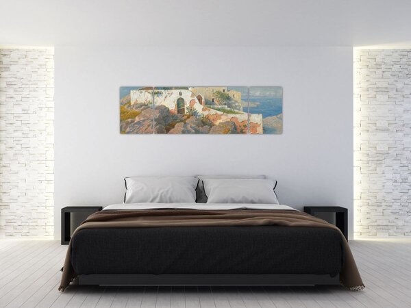 Obraz - William Stanley Haseltine, Santa Maria a Cetrella, Anacapri, reprodukcje (170x50 cm)