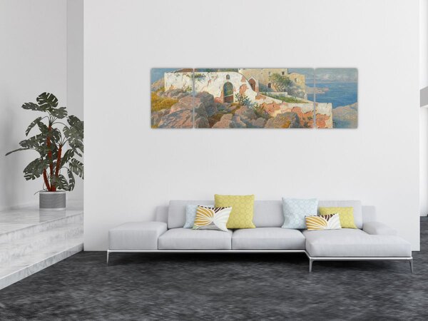 Obraz - William Stanley Haseltine, Santa Maria a Cetrella, Anacapri, reprodukcje (170x50 cm)